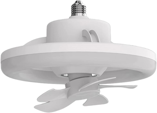 Luminaria de Led e Ventilador de Teto Giratório 360° inteligente com controle remoto - 50W